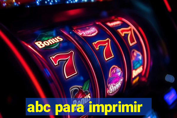 abc para imprimir